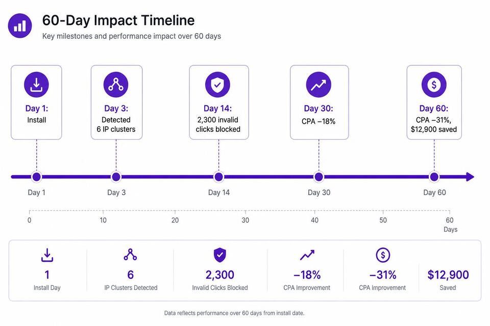 Regional law firm (anonymized) 60-day timeline